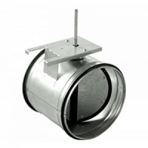 Воздушный клапан для круглых воздуховодов с площадкой под привод SKG 100